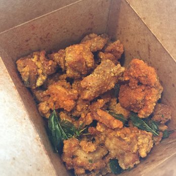 Green Shaker - popcorn chicken (very small portion for ~$7 including tax) - Bubble Tea Near Me - Walnut, California