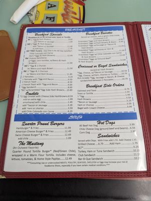 Menu photo 2 Mustang Cafe Albuquerque, NM