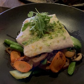 Spago - Steamed sea bass - New American Near Me - Las Vegas, Nevada Spago - Steamed sea bass - New American Near Me - Las Vegas, Nevada