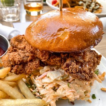 Great Maple - Hot Honey Fried Chicken Sandwich - New American Near Me - Newport Beach, California