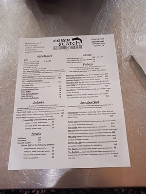Menu photo 1 Cajun Catch Zachary, LA