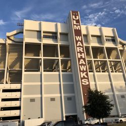 University of Louisiana Monroe - 11/24/18. Saturday. Warhawks versus the University of Louisiana-Lafayette Ragin' Cajuns. Malone Stadium.