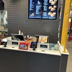 Menu at counter