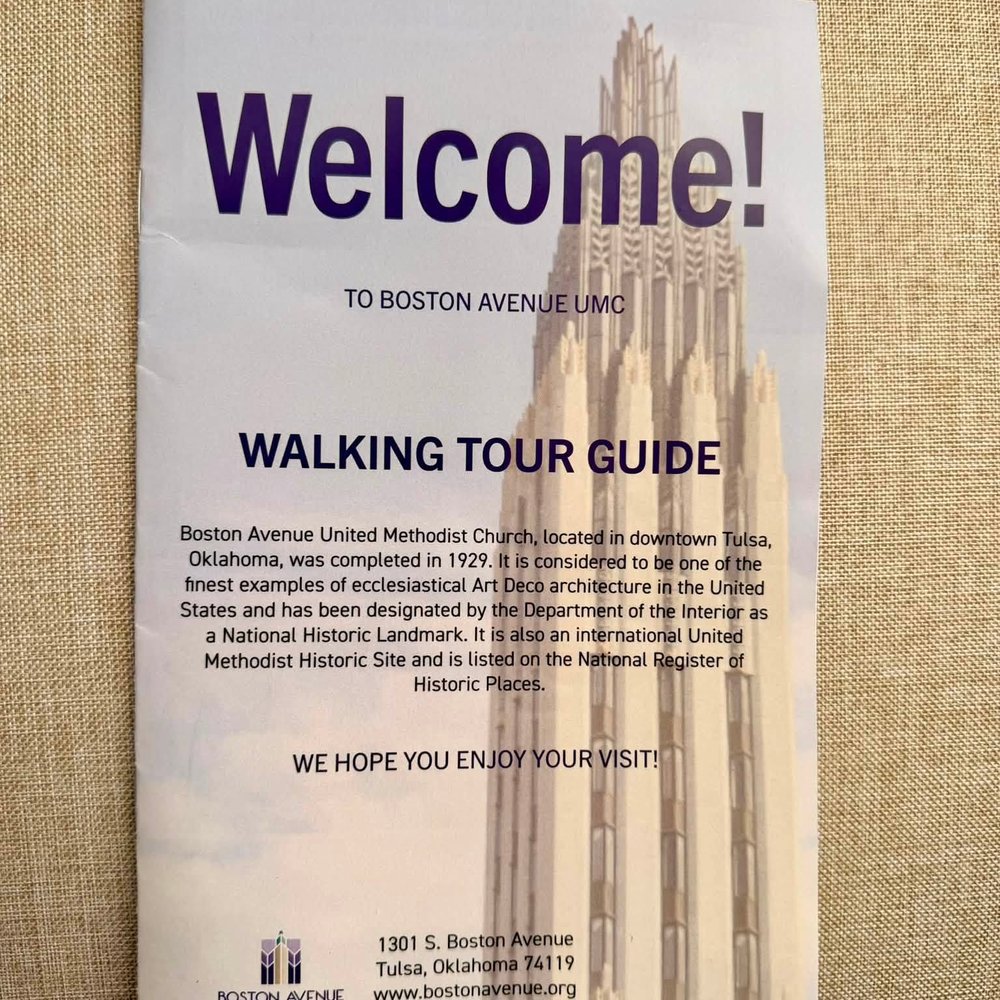 Boston Avenue United Methodist - Self Guided Walking Tour Guide Booklet - Churches Near Me - Tulsa, Oklahoma