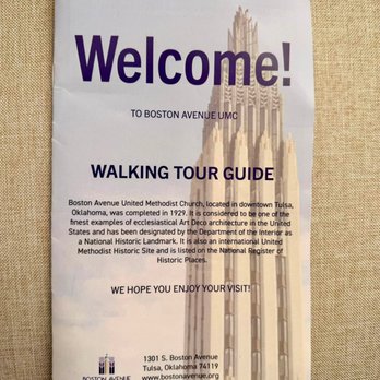 Boston Avenue United Methodist - Self Guided Walking Tour Guide Booklet - Churches Near Me - Tulsa, Oklahoma Boston Avenue United Methodist - Self Guided Walking Tour Guide Booklet - Churches Near Me - Tulsa, Oklahoma