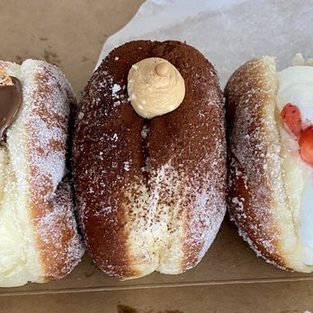 Mello - Nutella, tiramisu and strawberries & cream brioche donuts from Mello - Donuts Near Me - Vancouver, British Columbia