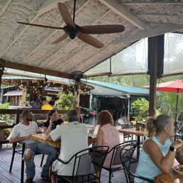 Outside dining. Outside dining.