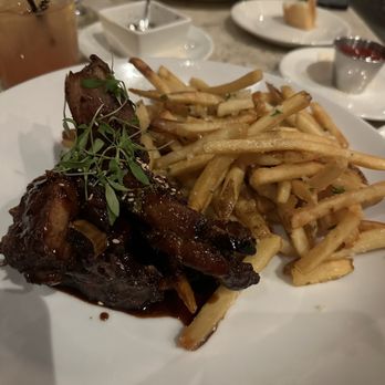 Celadon - Asian sticky ribs and garlic fries - Seafood Near Me - Napa, California Celadon - Asian sticky ribs and garlic fries - Seafood Near Me - Napa, California