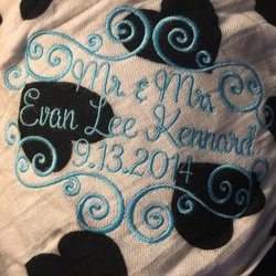 Bebe Flow - Here's another picture I took of the BEAUTIFUL work she did for me on our Love Noir blanket! VERY HAPPY!