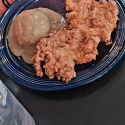 The Blue Plate - Northport - Fried chicken breast, mashed potatoes w/ gravy
