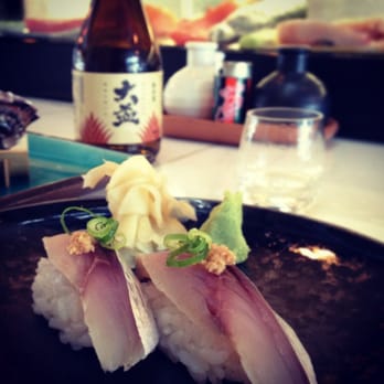 Akachochin - Mackerel sashimi. - Japanese Near Me - South Wharf, VIC Akachochin - Mackerel sashimi. - Japanese Near Me - South Wharf, VIC