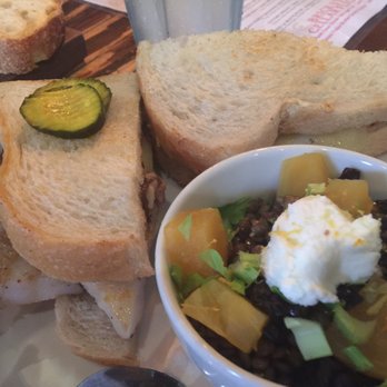 Brick Store Pub - Pork belly sandwich and warm lentils - Pubs Near Me - Decatur, Georgia Brick Store Pub - Pork belly sandwich and warm lentils - Pubs Near Me - Decatur, Georgia