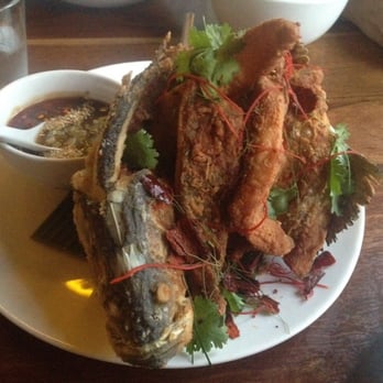 Longrain Restaurant & Bar - Fried whole fish with tamarind sauce - Thai Near Me - Surry Hills, NSW Longrain Restaurant & Bar - Fried whole fish with tamarind sauce - Thai Near Me - Surry Hills, NSW