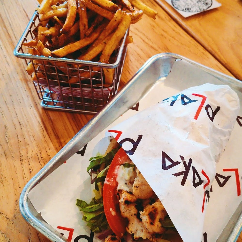 Plaka Grill - Chicken souvlaki and fries - Greek Near Me - Vienna, Virginia Plaka Grill - Chicken souvlaki and fries - Greek Near Me - Vienna, Virginia