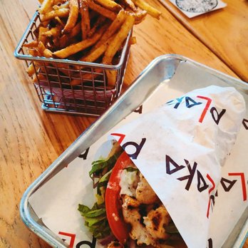 Plaka Grill - Chicken souvlaki and fries - Greek Near Me - Vienna, Virginia