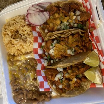 Tacos Decalli - pastor taco plate - Food Trucks Near Me - Elk Grove, California