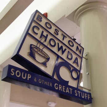 Boston Chowda - Sign - Seafood Near Me - Boston, Massachusetts