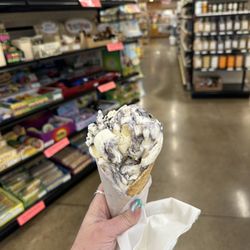Amish Cheese House - Blueberry cheesecake waffle cone!