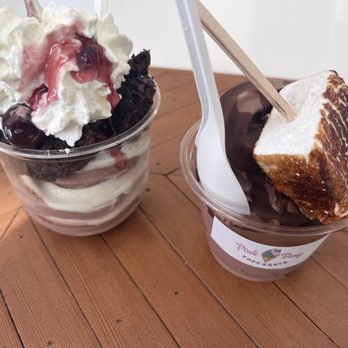 Pink Pony Soft Serve - Brownie sundae and smores sundae - Ice Cream & Frozen Yogurt Near Me - Albuquerque, New Mexico