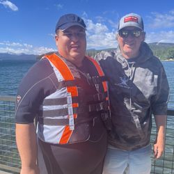 Captain Brian and son Alex