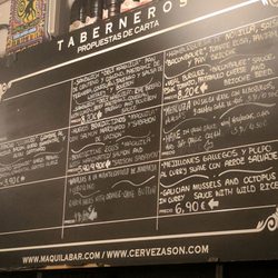 Maquila - Menu