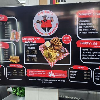 Big Boi’s Chicken-N-Waffles - Menu - Waffles Near Me - Mesquite, Texas Big Boi’s Chicken-N-Waffles - Menu - Waffles Near Me - Mesquite, Texas