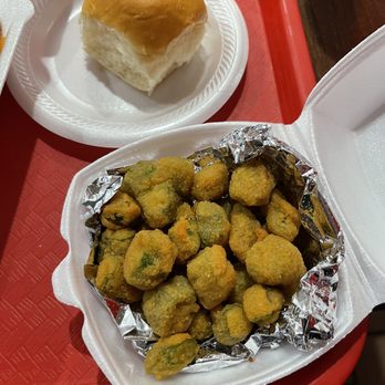 Soul Central - Fried Okra  Pork - Soul Food Near Me - Charlotte, North Carolina