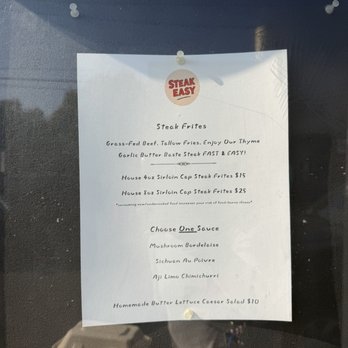 Steak Easy - menu - Steakhouses Near Me - Seattle, Washington