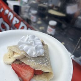 Nutella, Banana, & Strawberry Crepe
