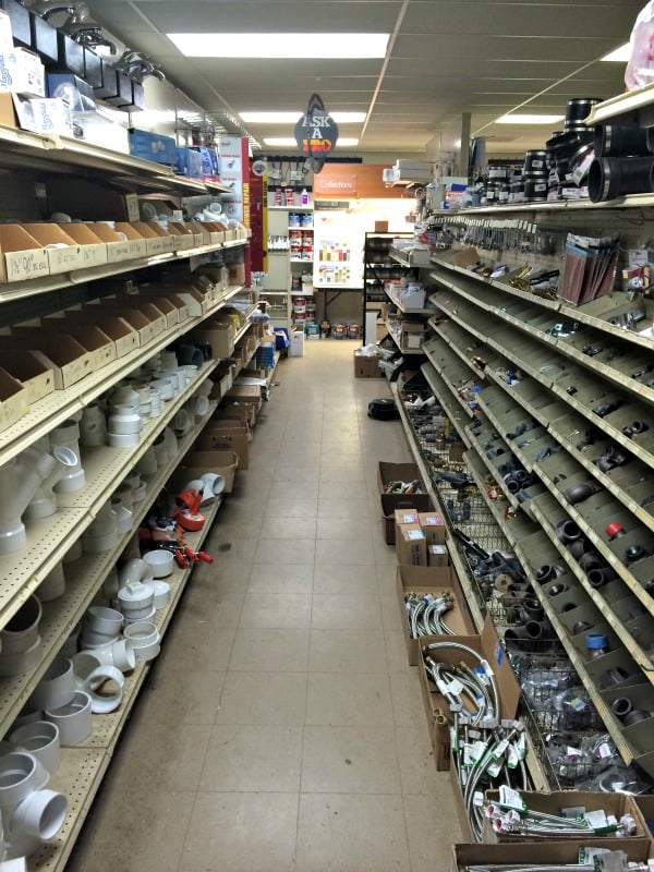 Slide of Brown Hardware & Plumbing