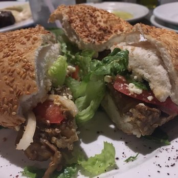 Mona's Cafe - Eggplant sandwich 8$, a favorite of mine! The bread is so delicious and you can't get it anywhere else - Middle Eastern Near Me - New Orleans, Louisiana Mona's Cafe - Eggplant sandwich 8$, a favorite of mine! The bread is so delicious and you can't get it anywhere else - Middle Eastern Near Me - New Orleans, Louisiana