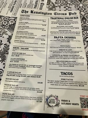 Menu photo 1 Kensington Circus Pub Kensington, CA Menu photo 1 Kensington Circus Pub Kensington, CA