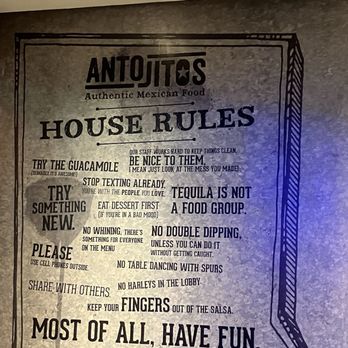 Antojitos Authentic Mexican Food - Sign on the wall, inside the restaurant. - Mexican Near Me - Orlando, Florida Antojitos Authentic Mexican Food - Sign on the wall, inside the restaurant. - Mexican Near Me - Orlando, Florida