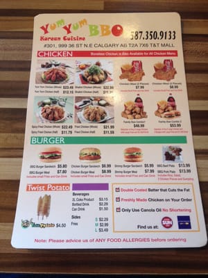 Menu photo 2 Yum Yum BBQ Calgary, AB