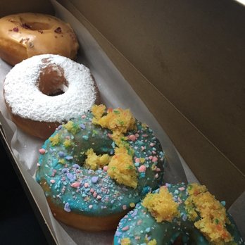 Doe Donuts - Happy Valentines Day! I bought one of each, except, I had to buy two birthday cake donuts! - Donuts Near Me - Portland, Oregon Doe Donuts - Happy Valentines Day! I bought one of each, except, I had to buy two birthday cake donuts! - Donuts Near Me - Portland, Oregon