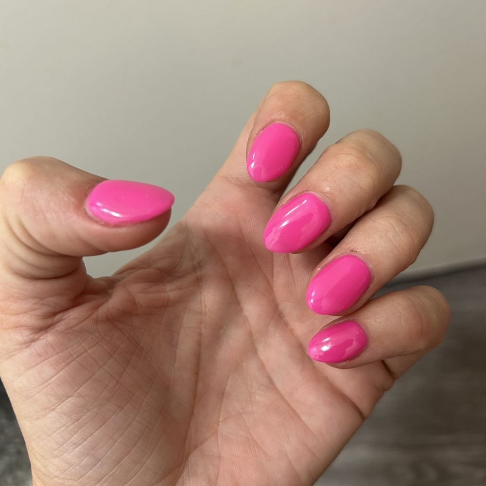 #10 from the book. Clear dip topped with gel by Kim #10 from the book. Clear dip topped with gel by Kim