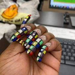 Rocky Nails & Spa - If u zoom in u can see how lumpy it came out