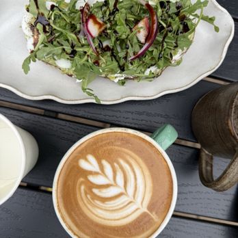 Cloud9 Coffee - Latte and egg avocado toast - Coffee & Tea Near Me - Palo Alto, California