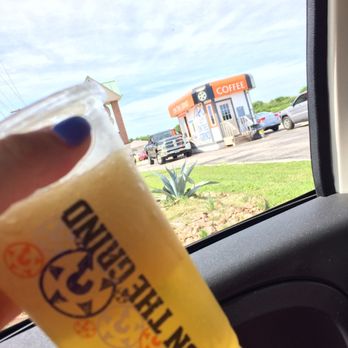 On the Grind Coffee - Passion fruit blended Red Bull!! Yummy :) - Coffee & Tea Near Me - New Braunfels, Texas On the Grind Coffee - Passion fruit blended Red Bull!! Yummy :) - Coffee & Tea Near Me - New Braunfels, Texas