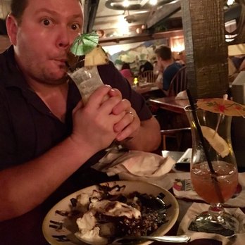 Kimo's Maui - Honeymooners enjoying a mango colada, Lahaina lemonade and hula pie! - Seafood Near Me - Lahaina, Hawaii