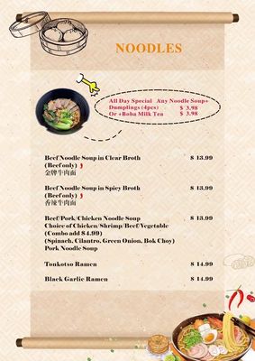Dumplings Noodles by null