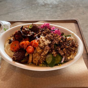 Brassica - Chicken and falafel bowl - Mediterranean Near Me - Columbus, Ohio