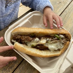 Philly Cheesesteak with Swiss cheese
