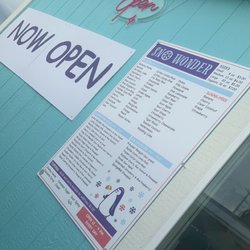Sno Wonder Shaved Ice - Lots of flavors to choose from