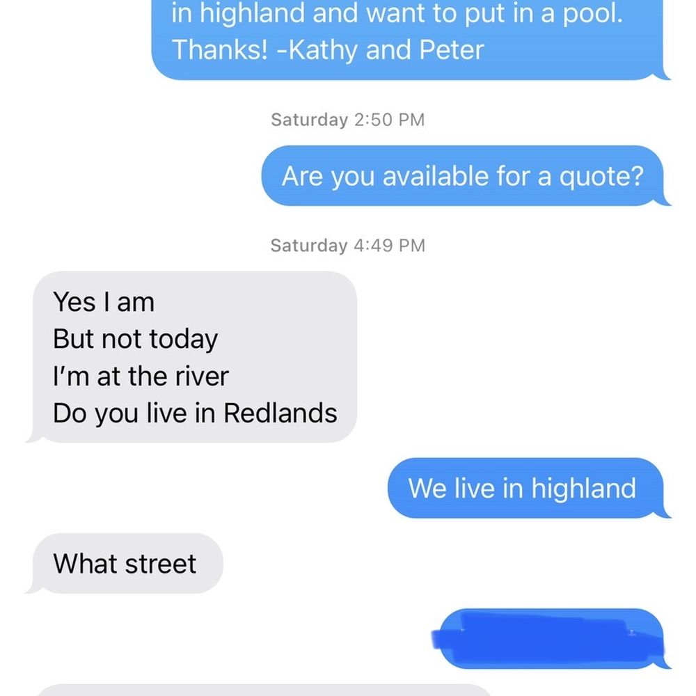 Porter's Pool & Spa - Such a weird exchange - Hot Tub & Pool Near Me - Redlands, California Porter's Pool & Spa - Such a weird exchange - Hot Tub & Pool Near Me - Redlands, California