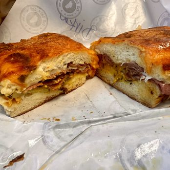 Full Belly Deli - Mill Street - Cubano sandwich on Jalapeno Cheddar bread - Delis Near Me - Reno, Nevada