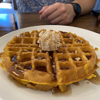 Another Broken Egg Cafe - Pumpkin waffle - Breakfast & Brunch Near Me - Panama City Beach, Florida Another Broken Egg Cafe - Pumpkin waffle - Breakfast & Brunch Near Me - Panama City Beach, Florida