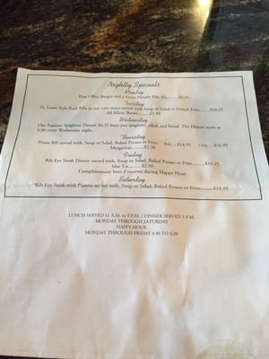 Menu photo 5 Post Office Saloon & Grill Redding, CA Menu photo 5 Post Office Saloon & Grill Redding, CA