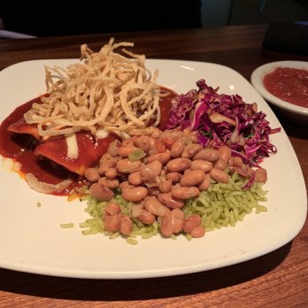 Mi Cocina - Brisket enchiladas with beans and cilantro lime rice. Delish!! - Mexican Near Me - Irving, Texas Mi Cocina - Brisket enchiladas with beans and cilantro lime rice. Delish!! - Mexican Near Me - Irving, Texas