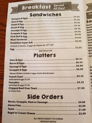 Menu photo 6 Johnny's Sub Shop Salisbury, MD